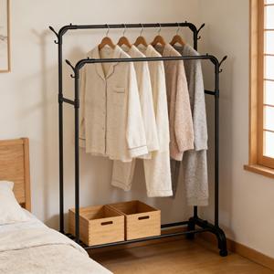 Porte-vêtements en acier au carbone, style sur pied, démontable, facile à déplacer, largeur au choix, pour <span class=keywords><strong>magasin</strong></span> <span class=keywords><strong>de</strong></span> vêtements et salon - Product Image 5