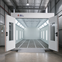 Prix de vente directe Cabines de peinture électriques industrielles 53 kW pour voitures 80 ° Cabine de peinture au four à double aspiration avec chauffage Quantum