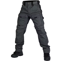 Pantalones Cargo Casuales de Hombre, de Tela Oxford, Poliéster, Softshell, Impermeables, Transpirables, Cortavientos, Cintura Elástica, Ropa de Calle para Otoño
