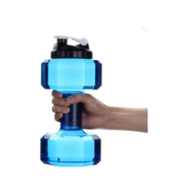 Personnalisé Grande Bouteille D'eau 2.2L 2.6L PETG en Forme de Haltère En Plastique Rose Vide Haltère Bouteille D'eau