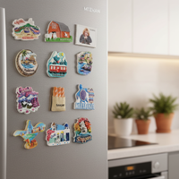 Aimant de réfrigérateur personnalisé en résine époxy 3D, OEM ODM, écologique, durable, souvenir, cadeau