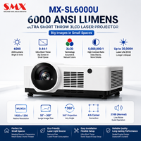Projecteur laser immersif professionnel 6000 ANSI Lumens WUXGA Solution d'affichage à courte focale