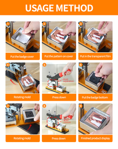 2025 Hot Bán Của Nhãn Hiệu Kim Loại Vuông Tủ Lạnh Nam Châm Ảnh Máy Làm Kit Với 1000 Bộ Nam Châm Chất Liệu - Product Image 3