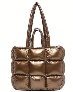 Bolso Tote Acolchado para Mujer, Bolso de Mano Acolchado, Bolso de Hombro Esponjoso, Bolso Tipo Satchel para el Trabajo, Viajes y Compras - Product Image 4