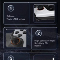 Manette de jeu sans fil JK03 pour Android et PC/téléphones mobiles avec volant de jeu, moteur de vibration, bouton turbo et gyroscope six axes