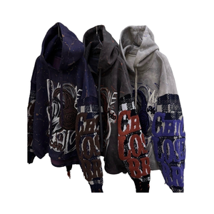 Marca de moda para mujer tejido impreso poliéster/algodón 300g Sudadera con capucha otoño calle moda elegante 3D dibujos animados transpirable - Product Image 4