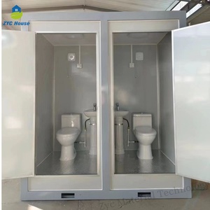 Portable luxe <span class=keywords><strong>toilettes</strong></span> remorque Mobile automatique autonettoyant toilette publique pour parc Camping en plein air salle de bain douche - Product Image 3