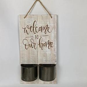 Macetas <span class=keywords><strong>de</strong></span> Madera Natural Hechas a Mano con Forma <span class=keywords><strong>de</strong></span> <span class=keywords><strong>Casa</strong></span> Sin Pintar para Interiores, GY BSCI - Product Image 1