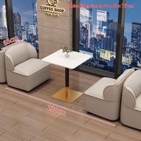Ensemble de table et chaises de style européen pour café, canapé de style banquette en PU, design vert pour restaurants occidentaux, restaurants de barbecue, bars