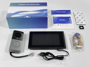 2025 हॉट सेल हैड 4 वायर ट्यूया वीडियो डोर फोन 7 इंच स्क्रीन वाईफाई वीडियो इंटरकॉम किट स्मार्ट डोरबेल सिस्टम - Product Image 3