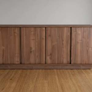 Commode en teck Tariva, grain naturel intense, écologique, durable, offrant un grand espace de rangement pour la chambre à coucher, style moderne minimaliste - Product Image 5