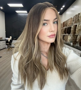 <span class=keywords><strong>Cheveux</strong></span> naturels de qualité supérieure, petits nœuds, <span class=keywords><strong>brun</strong></span> cendré foncé, mèches balayage, longs, vrais, cuticules alignées, transparents pour tissage en dentelle, grande taille, juif - Product Image 5