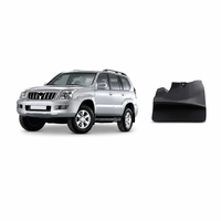 Garde-boue avant et arrière pour Toyota Prado J120 2003-2009 Garde-boue en ABS noir Accessoires de voiture 4x4
