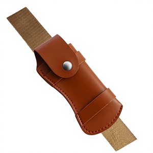Customizable Lightweight Waterproof Genuine <b>Leather</b> Folding Knife Holster Handmade Heavy-Duty Sheath Belt Loop OEM/ODM Support - Product Image 2
