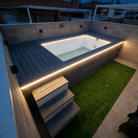 Grande piscine préfabriquée en conteneur, piscine acrylique transparente sans fin pour la famille et les amis, idéale pour la cour et les centres de villégiature
