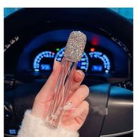 Botol Parfum Vintage Berbentuk Hati dengan Desain Bunga Berhiaskan Rhinestone untuk Dispenser Parfum