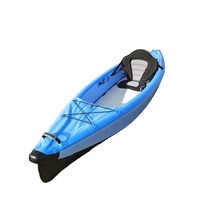 Nouveau Kayak de Pêche Gonflable 1-2 Personnes - PVC Épaissi, Plancher Drop-Stitch Renforcé, Fond Rigide Renforcé Directement de l'Usine