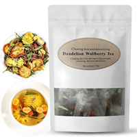 Thé en vrac de pissenlit et de goji personnalisable, fabrication directe usine, support OEM/ODM, marque privée
