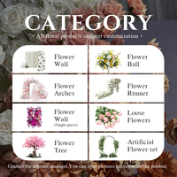 Arche de fleurs en soie avec structure métallique suspendue Sunwedding, couleur personnalisable pour la décoration de mariage, solution tout-en-un