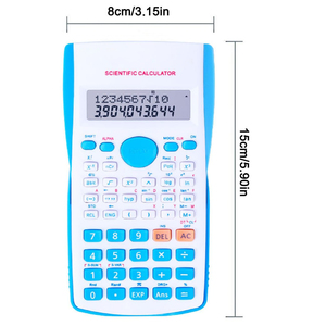 เครื่องคิดเลขวิทยาศาสตร์พลาสติกสีชมพู 82 MS พร้อมฟังก์ชันปฏิทิน 240 ฟังก์ชัน ใช้พลังงานจากแบตเตอรี่ สำหรับนักเรียนมัธยมต้น ขายส่ง - Product Image 2