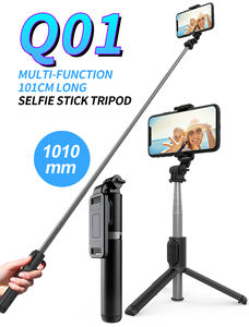 Bâton de <span class=keywords><strong>selfie</strong></span> extensible <span class=keywords><strong>Q01</strong></span> avec télécommande sans fil et support de trépied Bâton de <span class=keywords><strong>selfie</strong></span> léger portable - Product Image 2