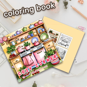Libro <span class=keywords><strong>da</strong></span> <span class=keywords><strong>colorare</strong></span> Cozy Corner <span class=keywords><strong>per</strong></span> <span class=keywords><strong>adulti</strong></span> e bambini, pagine di attività a tema Hygge Comfort <span class=keywords><strong>per</strong></span> il relax - Product Image 1