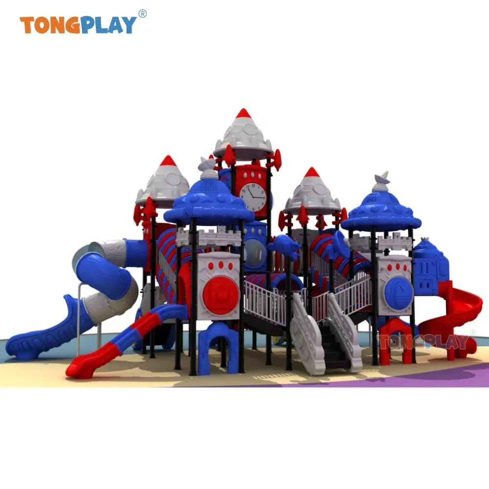 Amusement Park School Shopping Mall Community Children Playsets Indoor Playground Plastic Slide Outdoor Playground Equipment