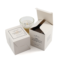 Boîte à bougies personnalisée avec logo, écologique, pour exposition, en matériaux recyclés, auto-érectible, en carton ondulé de 2 cm d'épaisseur, impression UV quadricolore