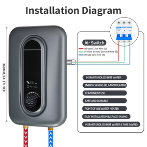 220V 3.5kW dễ dàng điện ngay lập tức máy nước nóng tankless ngay lập tức Máy nước nóng điện cho phòng tắm - Product Image 3