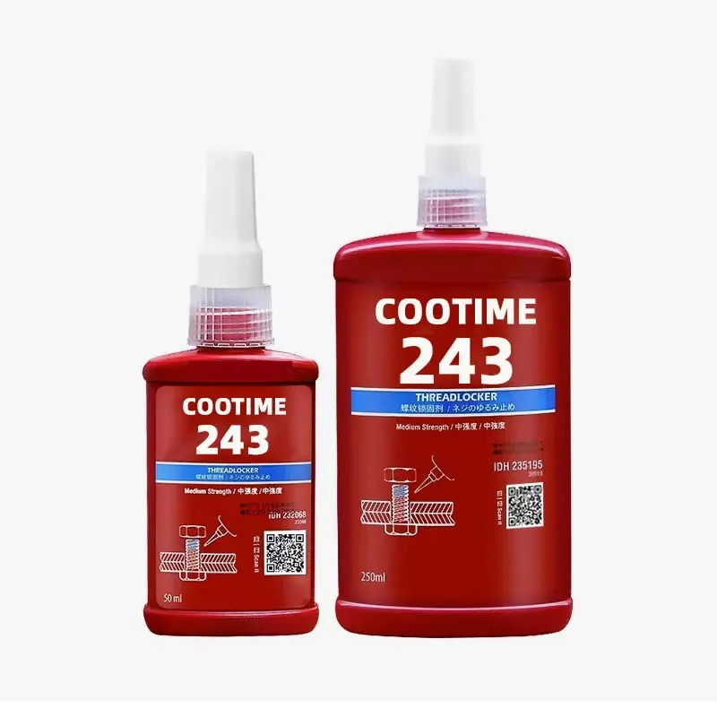 速乾性高温耐性漏れ防止スレッドロック剤Loctites243と同じネジ用の好気性スレッドロッカー