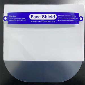 Protection faciale transparente de type bandeau en polymère de type I, anti-buée, pour usage médical - Product Image 4