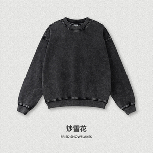 Men's Unisex Oversized Hooded Button Sweatshirt 345G Fleece <b>Light</b> Gray Casual Knitted Solid Color Autumn Wear 3D Embossed - Product Image 3