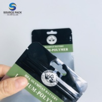 Sac en plastique laminé avec fermeture éclair Euro Hook pour batterie