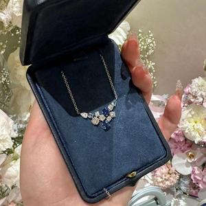 Collier pendentif œuf en argent pur S925, style riche et élégant, avec jade blanc transparent et diamant de moelle, tendance - Product Image 4