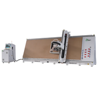 Routeur CNC vertical 3 axes ANBEN V-1650 SYNTEC 9KW avec PLC et servomoteur à roulement pour la découpe de panneaux alvéolaires ACP