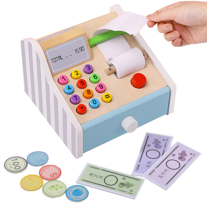 <span class=keywords><strong>ของเล่น</strong></span>ทำจากไม้สำหรับเด็กปฐมวัย<span class=keywords><strong>ของเล่น</strong></span>สำหรับช้อปปิ้งก่อนวัยเรียนสำหรับเด็กผู้ชายเด็กผู้หญิงแคชเชียร์<span class=keywords><strong>ของเล่น</strong></span>ไม้จำลอง - Product Image 3