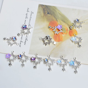 จี้คริสตัลรูปดาวประดับเพชรสำหรับทำต่างหู DIY จี้ห้อยคอสำหรับทุกเพศทุกวัย สวมใส่ได้ทุกวัน แบบหนีบ ต้นกำเนิดจากเมืองจินหัว รุ่น GJ184 - Product Image 4
