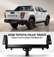 Attelage de remorquage arrière robuste 4x4 pour Toyota Hilux Travo 2026 Pickup, accessoires de remorquage tout-terrain