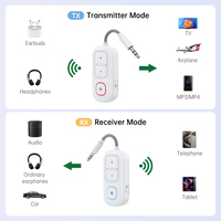 Adaptateur Bluetooth Plug and Play JS18, récepteur audio sans fil auxiliaire 3,5 mm pour casques, système stéréo domestique, kit voiture, transmetteur PC
