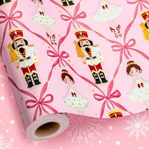 80g Christmas gift <b>wrapping</b> <b>paper</b> New product in stock Pink bowed hobo shaped decoration for girls Double sided color printing - Product Image 1