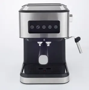 Ucuz fiyat espresso kahve makinesi süt köpürtücü dijital dokunmatik ekran basınç espresso