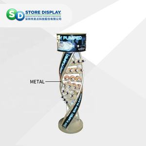 Custom Supermarket Promotion Pos Beverage Display <b>Racks</b> <b>Wine</b> Energy Drinks Liquor Bottle Metal <b>Floor</b> Display Stand - Product Image 3