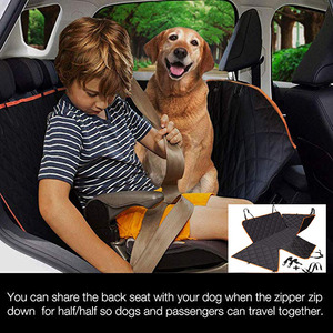 Fundas para Asientos Traseros de Coche para Perros, Tipo Hamaca, con Compartimentos Separados, Accesorios - Product Image 5