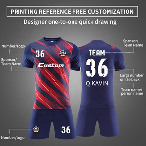 Maillots de football Ensemble de maillots de football vierges pour hommes Maillots de football personnalisés Chemises de football de l'équipe thaïlandaise à vendre - Product Image 5