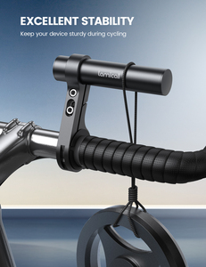 Lamicall BCSE01 Extension <span class=keywords><strong>de</strong></span> guidon <span class=keywords><strong>de</strong></span> vélo en aluminium, support double, espace <span class=keywords><strong>de</strong></span> rangement supplémentaire, barre d'extension pour <span class=keywords><strong>compteur</strong></span> <span class=keywords><strong>de</strong></span> <span class=keywords><strong>vitesse</strong></span>, téléphone - Product Image 3
