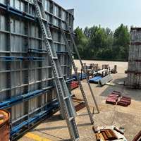 Q700 poids léger 300 fois réutilisables facilement assemblé en acier aluminium coffrage en béton pour fondation Villa maison grand bâtiment