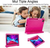 Étui antichoc HGD pour iPad Pro 12,9 pouces 6e génération 2022/2021/2020/2018, étui pour tablette EVA pour enfants avec emplacement pour stylet