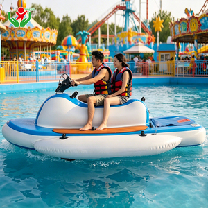 Moto Acuática Eléctrica Inflable Familiar <span class=keywords><strong>de</strong></span> 2 Plazas, Bote Flotante Tipo <span class=keywords><strong>Jet</strong></span> <span class=keywords><strong>Ski</strong></span> - Product Image 5