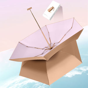 Parapluie <span class=keywords><strong>de</strong></span> voyage pliable 5 sections en polyester, moderne, coloré, imperméable et coupe-vent, <span class=keywords><strong>de</strong></span> haute qualité, prêt à l'emploi, idéal pour la publicité. - Product Image 5