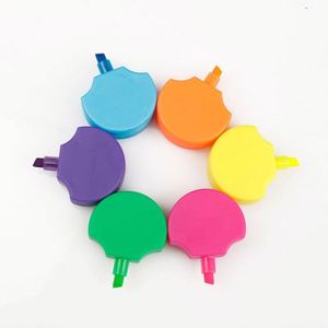 ปากกาไฮไลท์พลาสติกรูปดอกไม้ 6-in-1 สีสันสดใส ทันสมัย บรรจุภัณฑ์แบบแยกชิ้น - Product Image 3